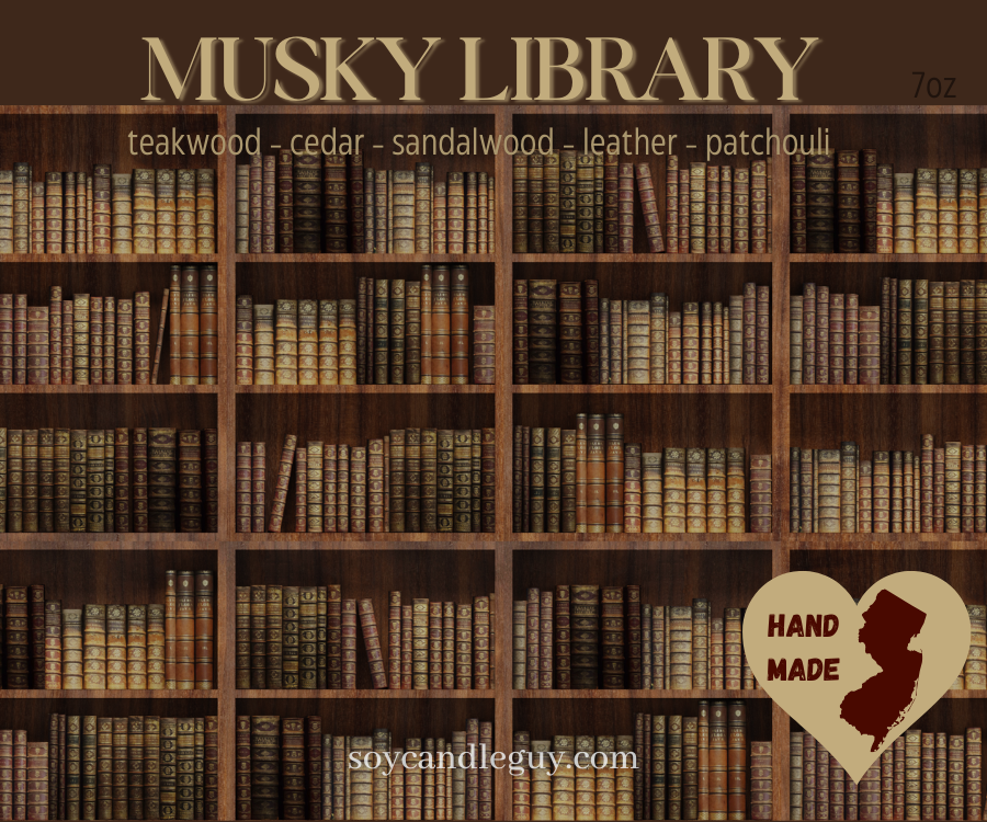 Musky Library - Soy Candle
