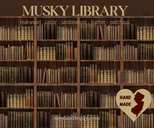 Musky Library - Soy Candle
