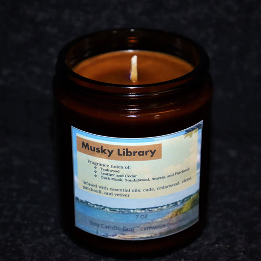 Musky Library - Soy Candle